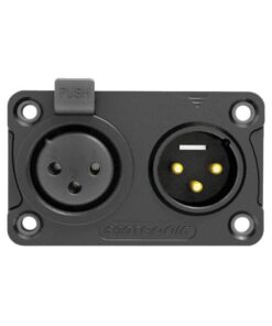 XLR 3P In/Output Combination Chassis IP65 - Contatti di colore oro