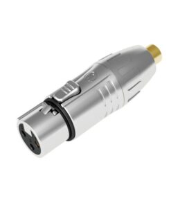 XLR 3P female to RCA female Contatti di colore oro - alloggiamento di colore argento