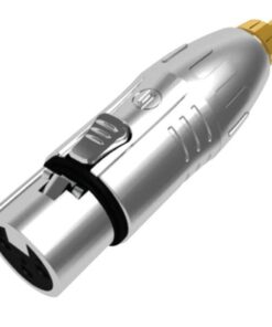 XLR 3P female to RCA male Contatti di colore oro - alloggiamento di colore argento