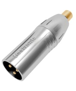 XLR 3P male to RCA female Contatti di colore oro - alloggiamento di colore argento