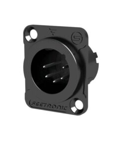 XLR 5P Chassis - male Alloggiamento di colore nero