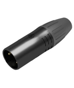 XLR 5P Connector - male - IP65 Contatti di colore oro - alloggiamento di colore nero