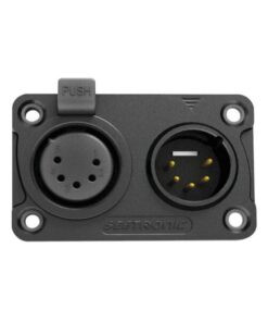 XLR 5P In/Output Combination Chassis IP65 - Contatti di colore oro