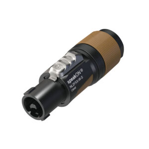 speakON 2P Cable Connector - S Alloggiamento di colore nero/marrone - Cavi di diametro piccolo