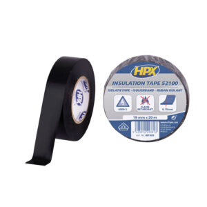 PVC Insulation tape 52100 Colore nero - 19 mm / 10 m