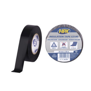 PVC Insulation tape 52100 Colore nero - 19 mm / 20 m