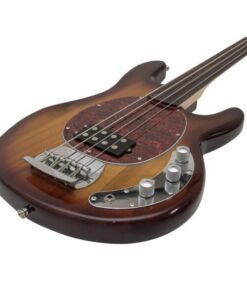 DIMAVERY MM-501 E-Bass, fretless, tobacco