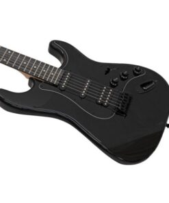 DIMAVERY ST-312 E-Guitar, black/black