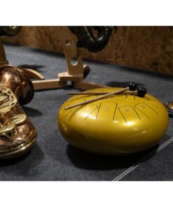 DIMAVERY TD-12 Steel Tongue Drum, gold