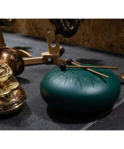 DIMAVERY TD-12 Steel Tongue Drum, green