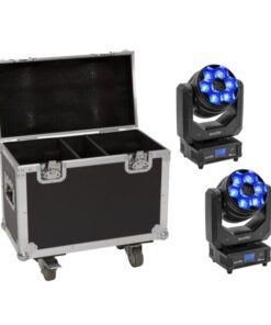 EUROLITE Set 2x LED TMH-H240 Beam/Wash/Flower Effect + Case