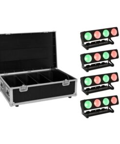 EUROLITE Set 4x LED PMB-4 COB QCL 30W Bar + Case