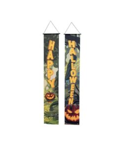 EUROPALMS Halloween Banner, Haunted Forest, Set of 2, 30x180cm
