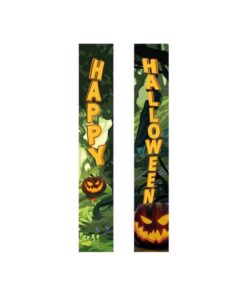EUROPALMS Halloween Banner, Haunted Forest, Set of 2, 30x180cm