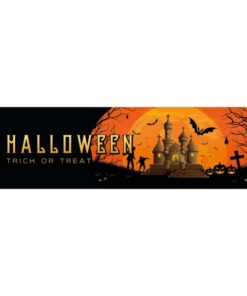 EUROPALMS Halloween Banner, Haunted House, 300x90cm
