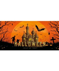 EUROPALMS Halloween Banner, Haunted House, 400x180cm