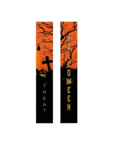 EUROPALMS Halloween Banner, Haunted House, Set of 2, 30x180cm