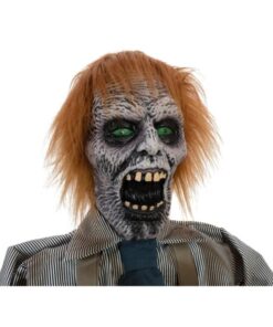 EUROPALMS Halloween Figure Zombie with chainsaw, animated, 170cm
