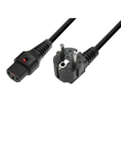 IEC LOCK IEC Power Cable locking 3x1.0 1m bk