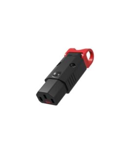 IEC LOCK IEC socket rewireable locking straight