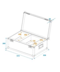 ROADINGER Flightcase 2x LED CLS-18 QCL RGB/WW