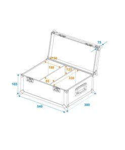 ROADINGER Flightcase 2x TSL-150/250/350