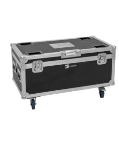 ROADINGER Flightcase 4x AKKU Multiflood IP 8x10W RGBW Wash CRMX with charging function
