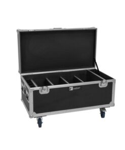 ROADINGER Flightcase 4x AKKU Multiflood IP 8x10W RGBW Wash CRMX with charging function