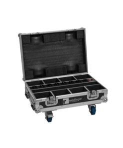 ROADINGER Flightcase 8x AKKU Mini IP UP-4 QCL Spot MK2 with charging function