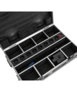 ROADINGER Flightcase 8x AKKU Mini IP UP-4 QCL Spot MK2 with charging function