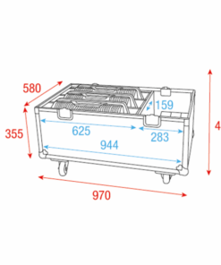 Case for 3x Raccoon S420/4 and W40/4 Senza scomparto per gli accessori