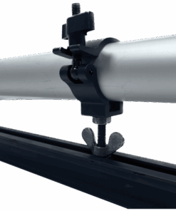 Eurotrack Halfcoupler with Black Bolt M10x35 and Sliding Nut Alluminio - nero