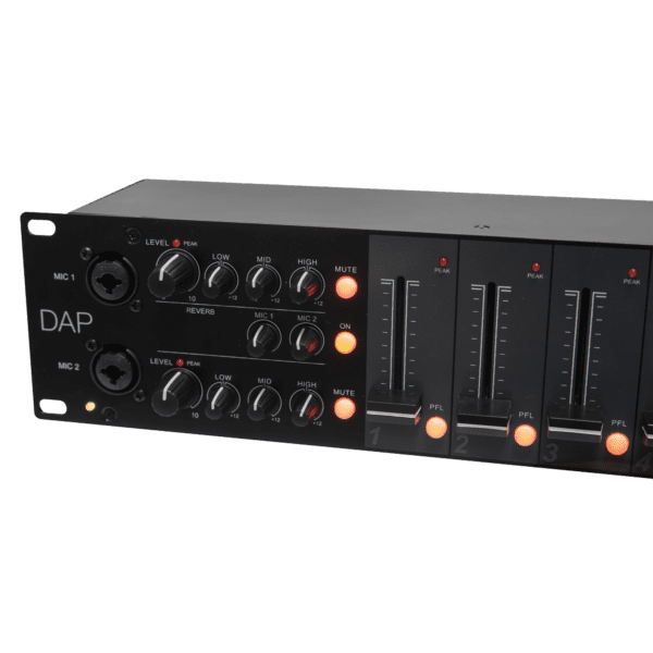 IMIX-6.2 mixer BT da installazione a 7 canali 2U