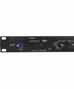 MP-220BT Media Player with Bluetooth Lettore multimediale doppio 1U con radio FM, lettore di schede USB/SD, Bluetooth 4.2 e interfaccia microfono cercapersone