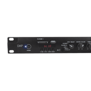MP-220BT Media Player with Bluetooth Lettore multimediale doppio 1U con radio FM, lettore di schede USB/SD, Bluetooth 4.2 e interfaccia microfono cercapersone