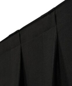 P&D Curtain Molton 300 g/m² Colore nero - 400 x 300 cm (L x A) - plissettato