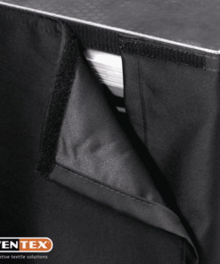 Stage Skirt MCS 300 g/m² Colore nero - 620 x 100 cm (L x A) - plissettato