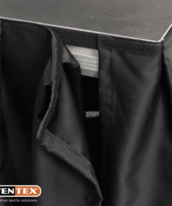 Stage Skirt MCS 300 g/m² Colore nero - 620 x 100 cm (L x A) - plissettato