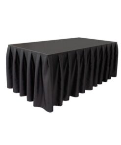 Stage Skirt MCS 300 g/m² Colore nero - 620 x 80 cm (L x A) - non plissettato