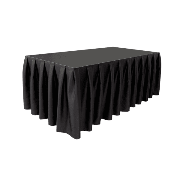 Stage Skirt MCS 8.85 oz/yd² Colore nero - 25' x 16" (L x H) - plissettato