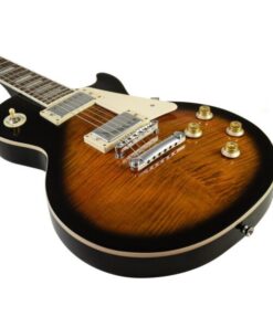 DIMAVERY LP-700 E-Guitar, flamed brown