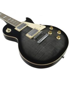 DIMAVERY LP-750 Electric Guitar, Translucent gray blackburst