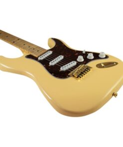 DIMAVERY ST-203 E-Guitar, vintage white