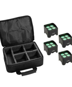 EUROLITE Set 4x AKKU Mini UP-4 QCL Spot MK2 + Soft bag