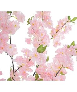 EUROPALMS Cherry tree with 5 trunks, artificial plant, rose, 160cm