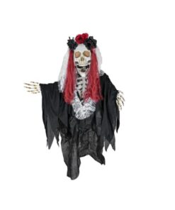 EUROPALMS Halloween Figure Skeleton La Catarina, animated, 100cm