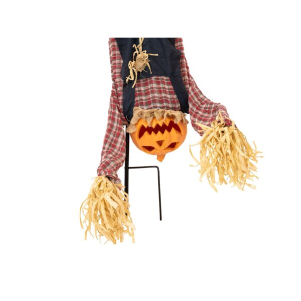 EUROPALMS Halloween Ground Stake Figure Pumpkin Man Handstand, animated, 153cm