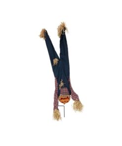 EUROPALMS Halloween Ground Stake Figure Pumpkin Man Handstand, animated, 153cm
