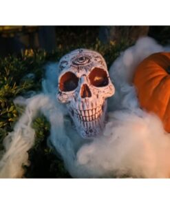 EUROPALMS Halloween Skull, mystical, 12x10x18cm