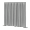 P&D Curtain Dimout 7.67 oz/yd² Colore grigio chiaro - 11' x 16' (L x H) - plissettato